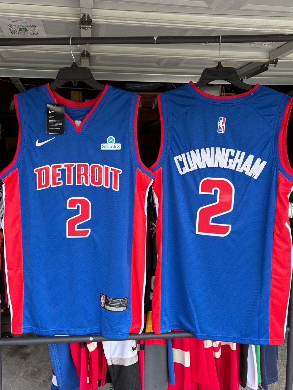 Blue Cade Cunningham jerseys